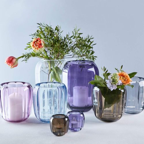  [아마존베스트]Villeroy & Boch Coloured Delight Lantern Natural Cotton, 15.5 cm, Crystal Glass, Clear/Brown
