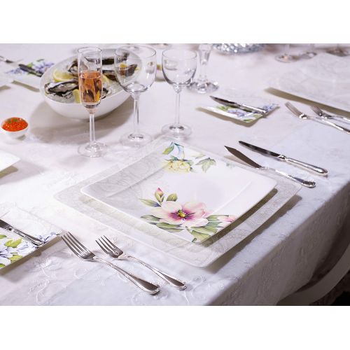 [아마존베스트]Villeroy & Boch 10-4380-2610 Quinsai Garden Dinner Plate, Porcelain, Pack of 1