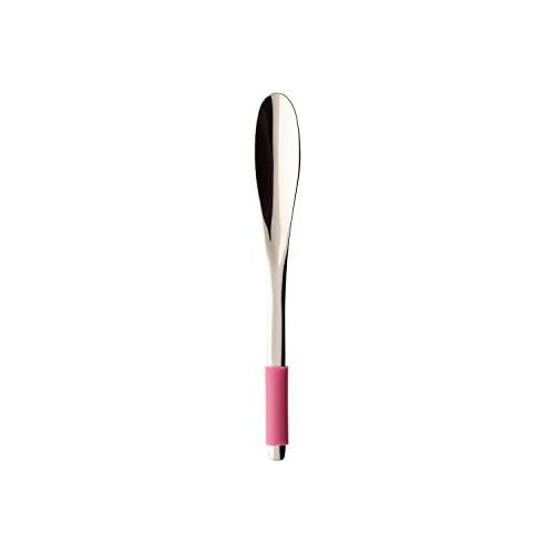  [아마존베스트]Villeroy & Boch Caffe Club Coffee Spoon Touch of Rose, Stainless with Silicone Coating and Stainless Steel, Silver, 11x 1.10x 2cm