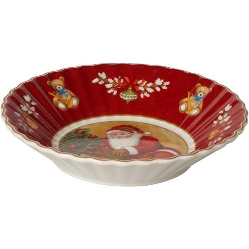  [아마존베스트]Villeroy & Boch Toys Fantasy Small Bowl Santa Brings Gifts Premium Porcelain Red 16 x 16 x 3 cm