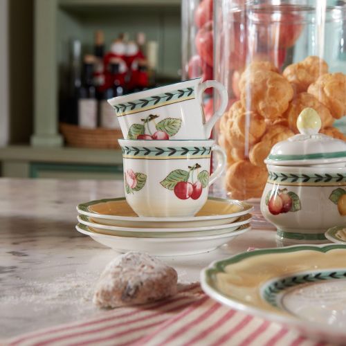  [아마존베스트]Villeroy & Boch 10-2281-1300 French Garden Fleurence Coffee Cup, Elegant Porcelain Tableware, Pack of 1
