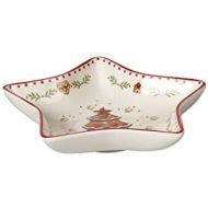 [아마존베스트]Villeroy & Boch Winter Bakery Delight Star Bowl Small Gingerbread Premium Porcelain Red Colourful 13