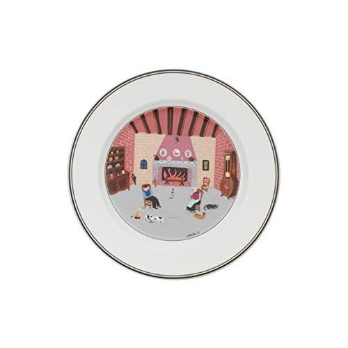  [아마존베스트]Villeroy & Boch 10-2337-2646 Design Naif Salad Plate #5-By the Fireside, 8.25 in, White/Colorful