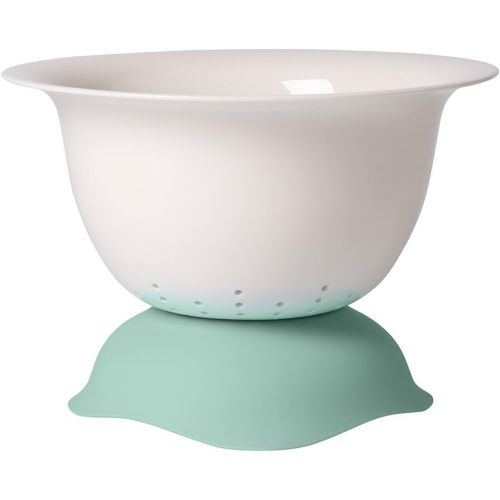  [아마존베스트]Clever Cooking Strainer/Serving Bowl by Villeroy & Boch - Premium Porcelain - Made in Germany - Dishwasher and Microwave Safe - 11.5 Inches, Green