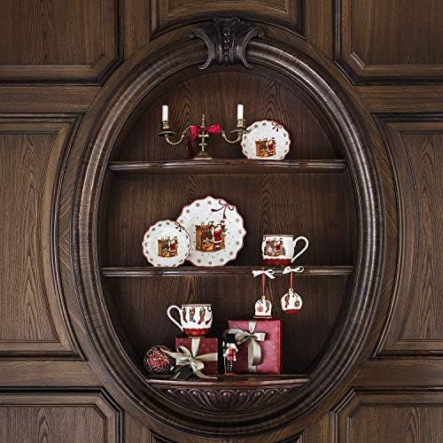  [아마존베스트]Villeroy & Boch Annual Christmas Edition 2019 Annual Plates Premium Porcelain, Red, Colourful, 24 x 24 cm