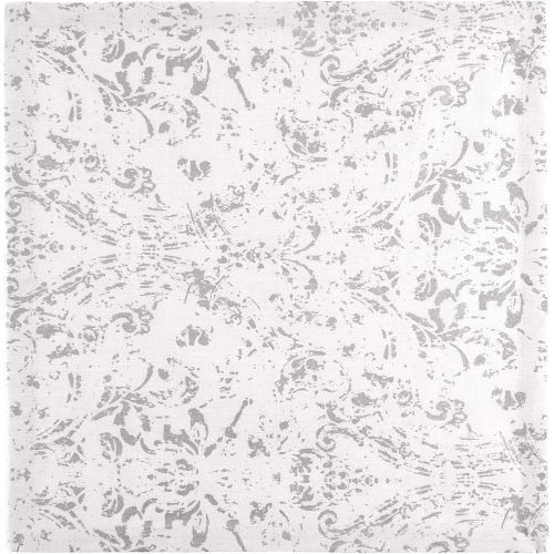  [아마존베스트]Villeroy & Boch Villeroy and Boch Metallic Damask Linen Cotton Fabric Napkin (Set of 4), 21x21, Dove Gray