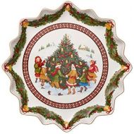 [아마존베스트]Villeroy & Boch Toys Fantasy Pastry Plate Deep Dancing Around The Tree, Premium Porcelain, Colourful, 39 x 39 x 3.5 cm