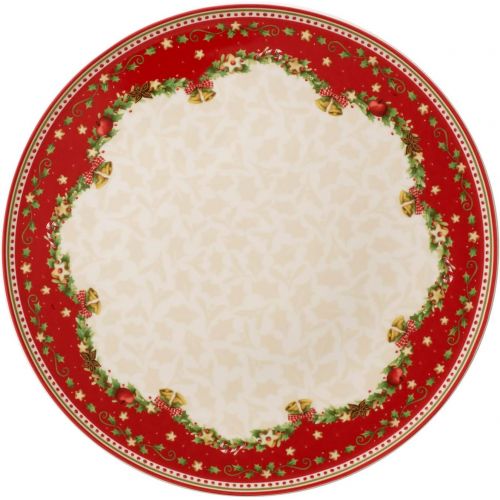  [아마존베스트]Winter Bakery Delight Cake Plate by Villeroy & Boch - Perfect for Christmas Gift or Entertaining - Premium Porcelain - Dishwasher and Microwave Safe - Gift Boxed - 12 Inches