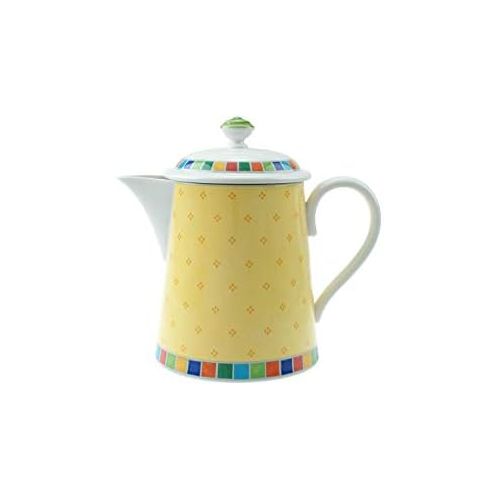  [아마존베스트]Villeroy & Boch 1013600070 Twist Alea Limone Coffeepot, 42.25 oz, White/Yellow