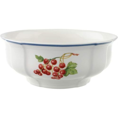  [아마존베스트]Villeroy & Boch 1011153170 Cottage Round Vegetable Bowl, 8.25 in, White/Colorful