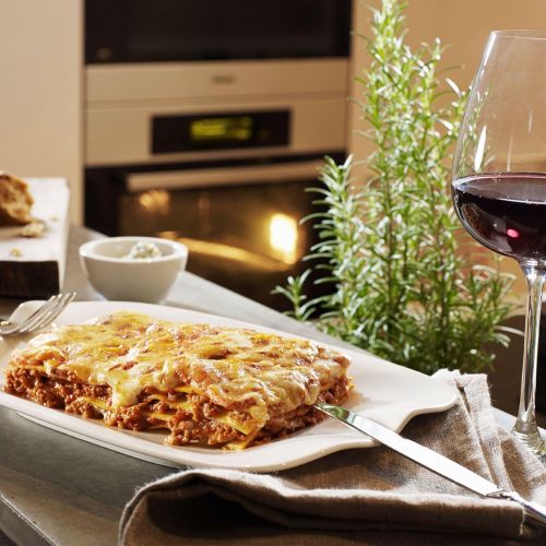  [아마존베스트]Villeroy & Boch Pasta Passion Lasagne Plate : Set of 2, 12.75 x 8.75 x 1.5 in, White