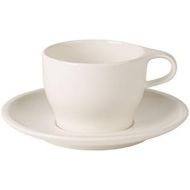 [아마존베스트]Coffee Passion Cafe Au Lait Cup & Saucer Set by Villeroy & Boch - Premium Porcelain - Made in Germany - Dishwasher and Microwave Safe - 12.75 Ounce Capacity