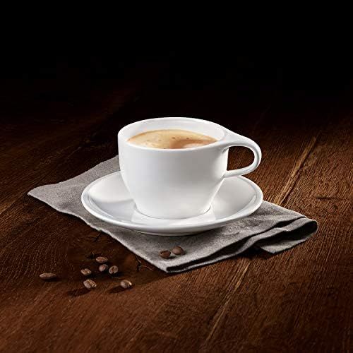  [아마존베스트]Coffee Passion Cafe Au Lait Cup & Saucer Set by Villeroy & Boch - Premium Porcelain - Made in Germany - Dishwasher and Microwave Safe - 12.75 Ounce Capacity