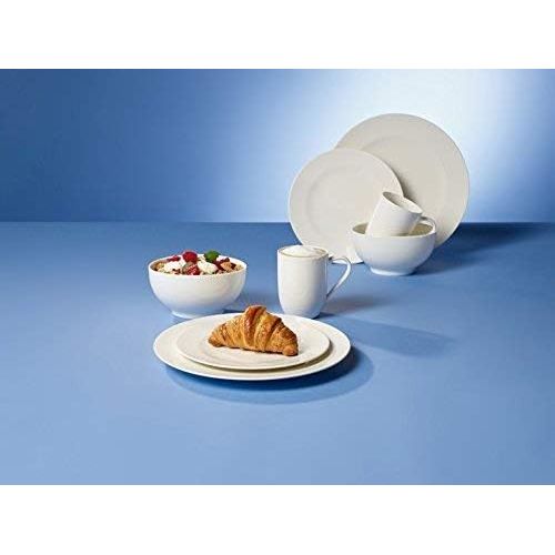  [아마존베스트]Villeroy & Boch 10-4153-8543 For Me Dinnerware, Premium Porcelain White