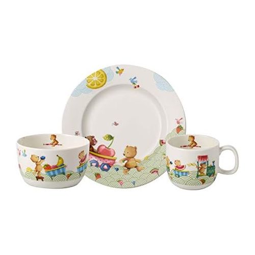  [아마존베스트]Villeroy & Boch 14-8665-8428 Hungry as a Bear Dinnerware Set, Premium Porcelain