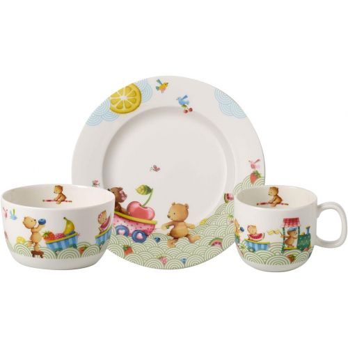  [아마존베스트]Villeroy & Boch 14-8665-8428 Hungry as a Bear Dinnerware Set, Premium Porcelain