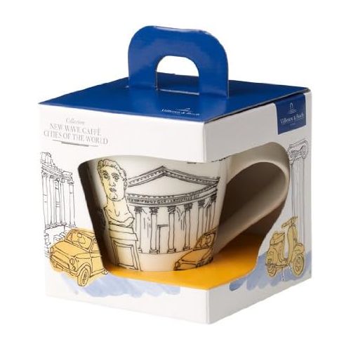  [아마존베스트]New Wave Caffe Cities of the World Mug Rome By Villeroy & Boch - Premium Porcelain - Made in Germany - Dishwasher and Microwave Safe - Gift Boxed - 11.75 Ounce Capacity