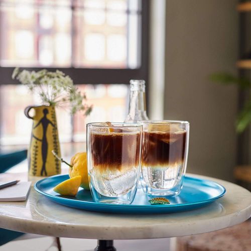  [아마존베스트]Coffee Passion Latte Macciato Glass Mug & Saucer Set by Villeroy & Boch - Premium Porcelain - Dishwasher and Microwave Safe - 12.75 Ounce Capacity