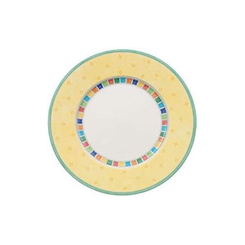  [아마존베스트]Villeroy & Boch 10-1360-2640 Twist Alea Limone Salad Plate, 8.25 in, White/Yellow