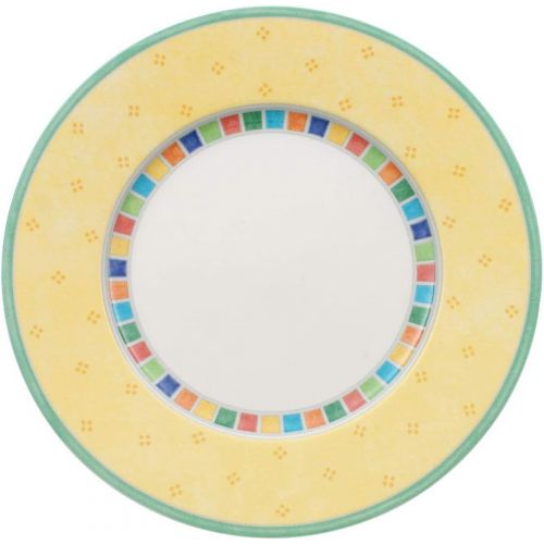  [아마존베스트]Villeroy & Boch 10-1360-2640 Twist Alea Limone Salad Plate, 8.25 in, White/Yellow