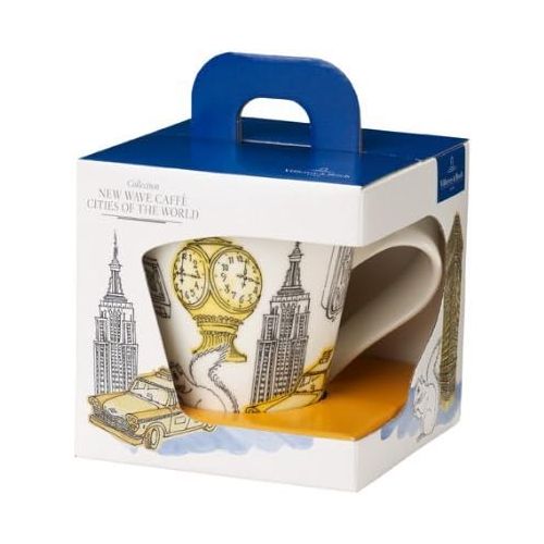  [아마존베스트]New Wave Caffe Cities of the World Mug New York By Villeroy & Boch - Premium Porcelain - Made in Germany - Dishwasher and Microwave Safe - Gift Boxed - 11.75 Ounce Capacity