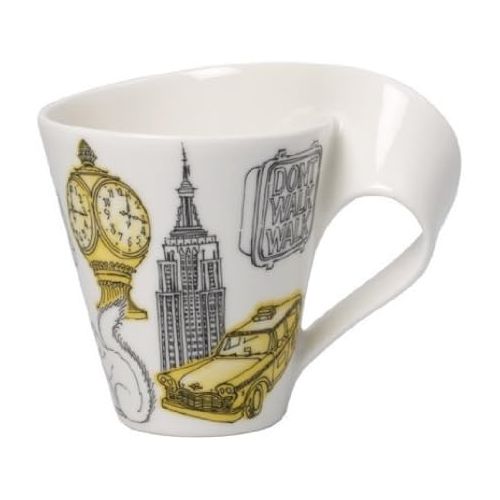  [아마존베스트]New Wave Caffe Cities of the World Mug New York By Villeroy & Boch - Premium Porcelain - Made in Germany - Dishwasher and Microwave Safe - Gift Boxed - 11.75 Ounce Capacity