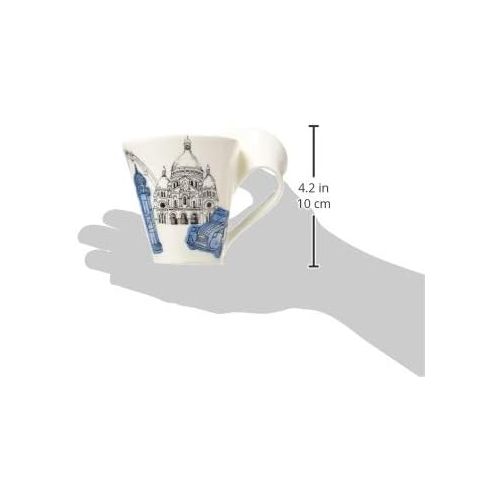  [아마존베스트]New Wave Caffe Cities of the World Mug Paris By Villeroy & Boch - Premium Porcelain - Made in Germany - Dishwasher and Microwave Safe - Gift Boxed - 11.75 Ounce Capacity