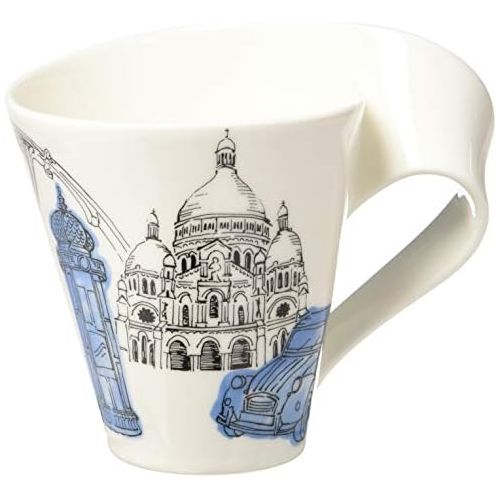  [아마존베스트]New Wave Caffe Cities of the World Mug Paris By Villeroy & Boch - Premium Porcelain - Made in Germany - Dishwasher and Microwave Safe - Gift Boxed - 11.75 Ounce Capacity