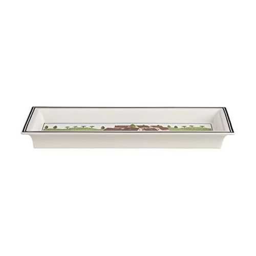  [아마존베스트]Villeroy & Boch Design Naif Gifts Rectangular Bowl, Premium Porcelain, White/Colourful