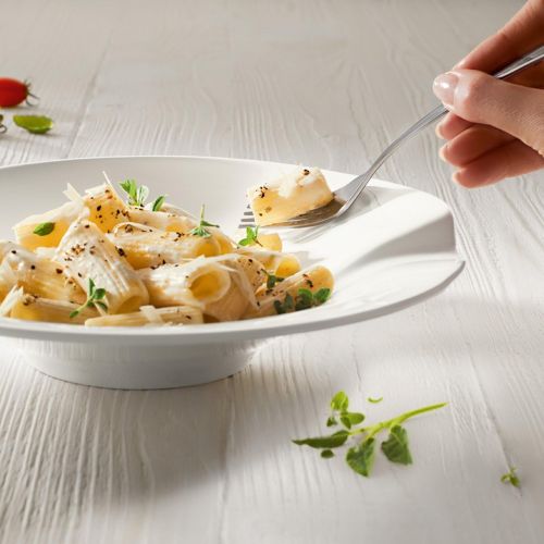  [아마존베스트]Pasta Passion Medium Pasta Plate Set of 2 by Villeroy & Boch - Premium Porcelain - Made in Germany - Dishwasher and Microwave Safe - 10.75 Inches