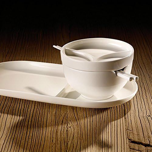  [아마존베스트]Soup Passion Asia Bowl with Lid by Villeroy & Boch - Premium Porcelain - Made in Germany - Dishwasher and Microwave Safe - 5 Inches