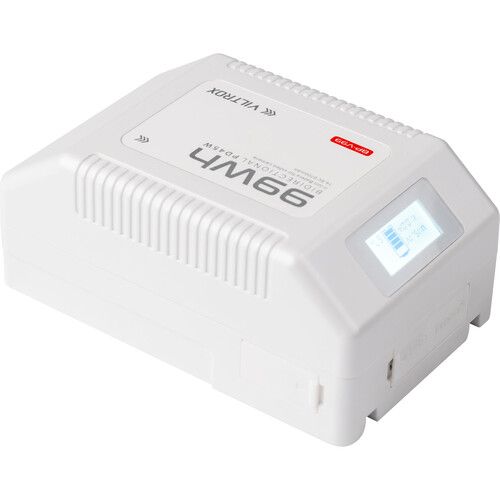  Viltrox 6700mAh V-Mount Lithium-Ion Battery with LCD Screen (White)