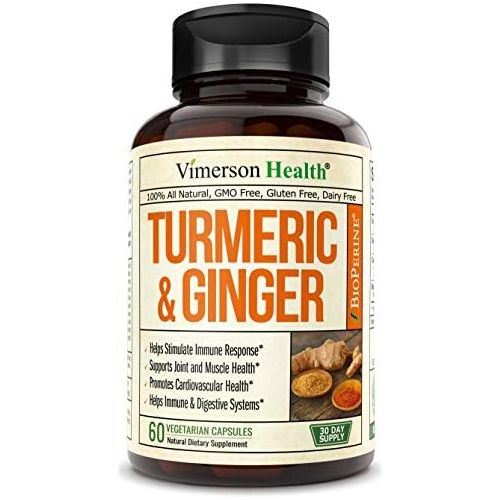  [아마존 핫딜] [아마존핫딜]Vimerson Health Turmeric Curcumin with Ginger and Bioperine. Vegan Joint Pain Relief, Anti-Inflammatory, Antioxidant, Anti-Aging Supplement with 10 milligrams of Black Pepper for Better Absorption