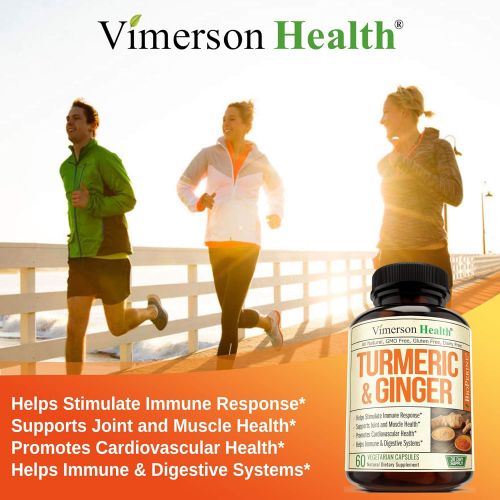  [아마존 핫딜] [아마존핫딜]Vimerson Health Turmeric Curcumin with Ginger and Bioperine. Vegan Joint Pain Relief, Anti-Inflammatory, Antioxidant, Anti-Aging Supplement with 10 milligrams of Black Pepper for Better Absorption