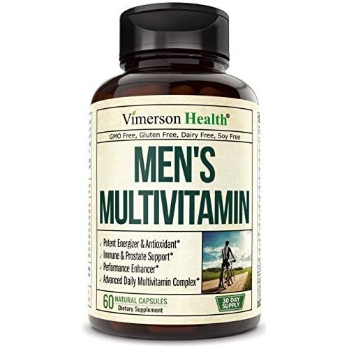  [아마존 핫딜] [아마존핫딜]Vimerson Health Mens Daily Multimineral Multivitamin Supplement. Vitamins A C E D B1 B2 B3 B5 B6 B12. Magnesium, Biotin, Spirulina, Zinc. Antioxidant Properties, Immune Health. 60 Capsules