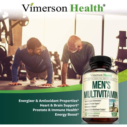  [아마존 핫딜] [아마존핫딜]Vimerson Health Mens Daily Multimineral Multivitamin Supplement. Vitamins A C E D B1 B2 B3 B5 B6 B12. Magnesium, Biotin, Spirulina, Zinc. Antioxidant Properties, Immune Health. 60 Capsules