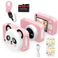 [아마존베스트]Vimpro Kids Camera, Newest 1080P HD Digital Dual Cameras with 32GB SD Card, Toddler Selfie Video Recorder Toy for 4-12 Year Old Girls (Pink)