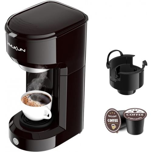  [아마존베스트]VIMUKUN Single Serve Coffee Maker Coffee Brewer Compatible with K-Cup Single Cup Capsule with 6 to 14oz Reservoir, Mini Size (Black)