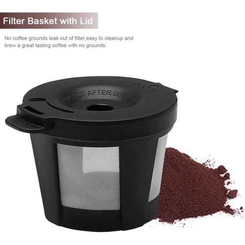  [아마존베스트]VIMUKUN Single Serve Coffee Maker Coffee Brewer Compatible with K-Cup Single Cup Capsule with 6 to 14oz Reservoir, Mini Size (Black)