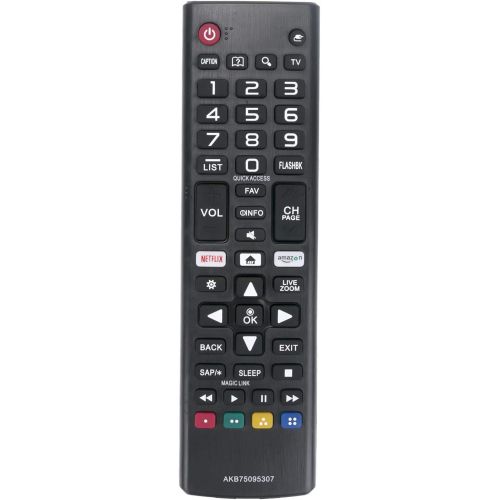  Vinabty New AKB75095307 Replace Remote fit for LG TV 49UJ6050 49UJ6050-UC 49UJ6300 49UJ6300-UA 49UJ6350 9UJ6500-UB 55UJ6050 55UJ6050-UC 55UJ6300 75UJ657A-UB 32LJ550B 32LJ550B-UA 32LJ550M U