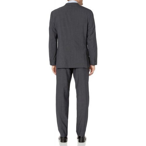 빈스 Vince Camuto Mens Two Button Modern Fit Pinstripe Suit