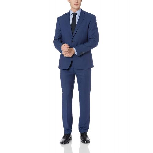 빈스 Vince+Camuto Vince Camuto Mens Slim Fit Stretch Suit with Finished Trousers