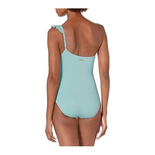 빈스 Vince Camuto Women's Standard Ruffle Shoulder One Piece