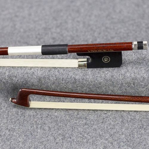  VingoBow New Full Size Carbon Fiber Core Hybrid Pernambuco Skin Viola Bow! Natural Horse Hair, Warm and Mellow Sound, All Parts PROFESSIONAL Mounted! Art No.120M