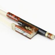 VingoBow Carbon Fiber Violin Bow ELEGANT Red OxHorn Frog and Screw! 4/4 Full Size, Sweet Sound and Great Balance, ELEGANT Red Ox Horn Frog and Screw, Art No.118V