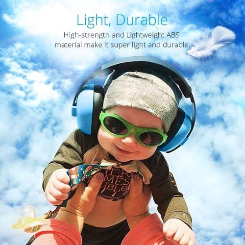  [아마존베스트]Vinkki Noise Cancelling Headphones for Kids, Babies Ear Protection Earmuffs Noise Reduction for 0-3 Years Babies, Toddlers, Infant (Blue)