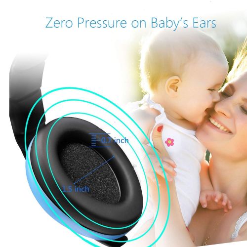  [아마존베스트]Vinkki Noise Cancelling Headphones for Kids, Babies Ear Protection Earmuffs Noise Reduction for 0-3 Years Babies, Toddlers, Infant (Blue)