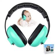 [아마존베스트]Vinkki Noise Cancelling Headphones for Kids, Babies Ear Protection Earmuffs Noise Reduction for 0-3 Years Babies, Toddlers, Infant (Mint Green)