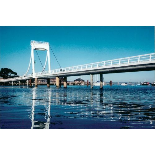  Vintage photo of The Forton Lake Bridge, at Gosport, which was constructed in a groundbreaking partnership between May Gurney, Gosport Borough Council and Maunsell Ltd.