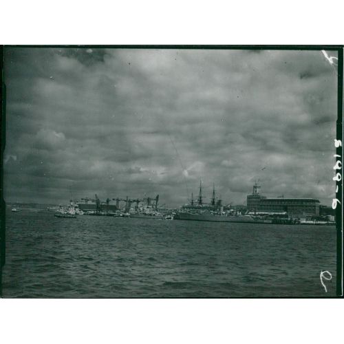  Vintage photo of Gosport, Harbour and docks.